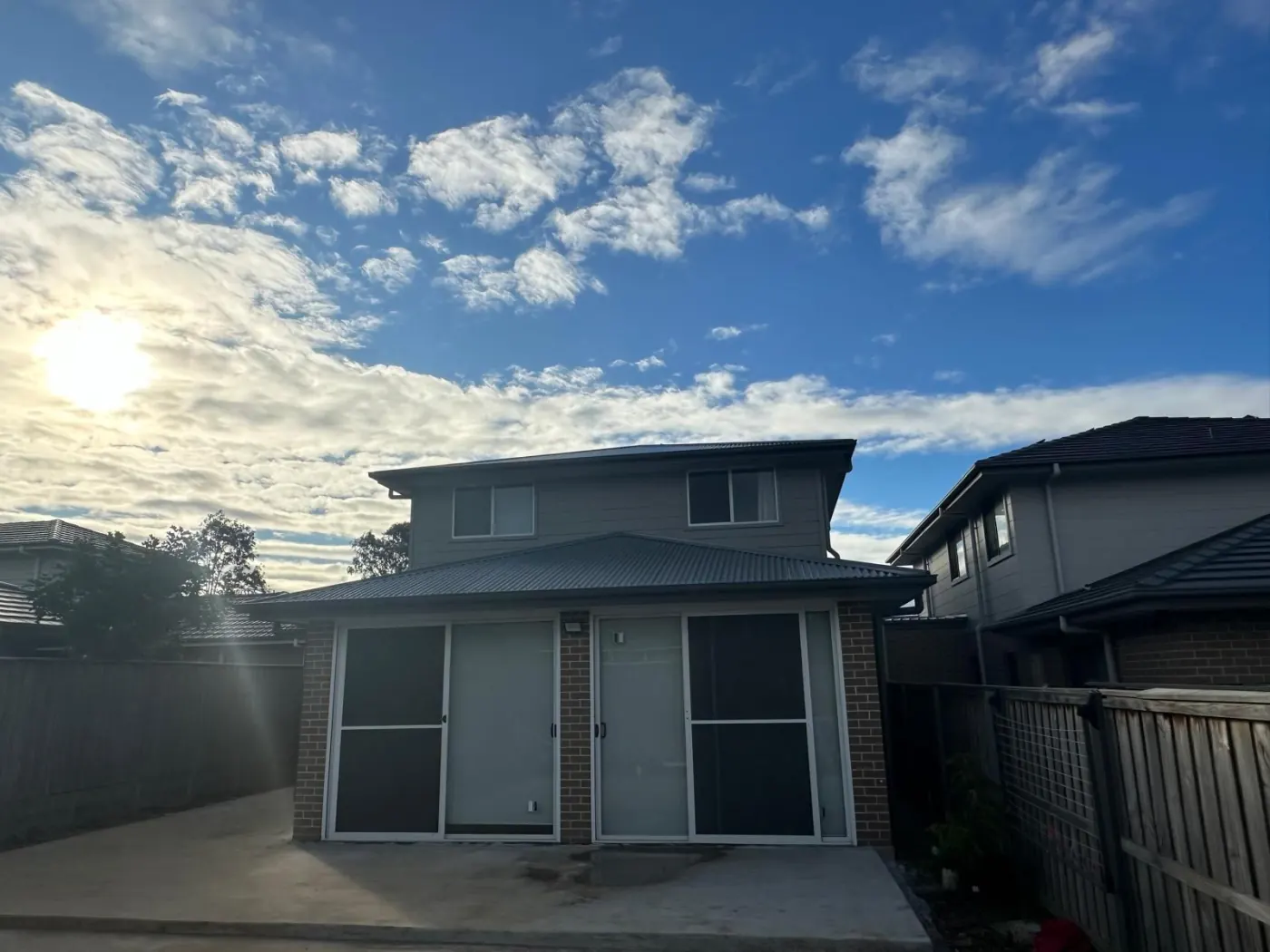 Rear of home before extension